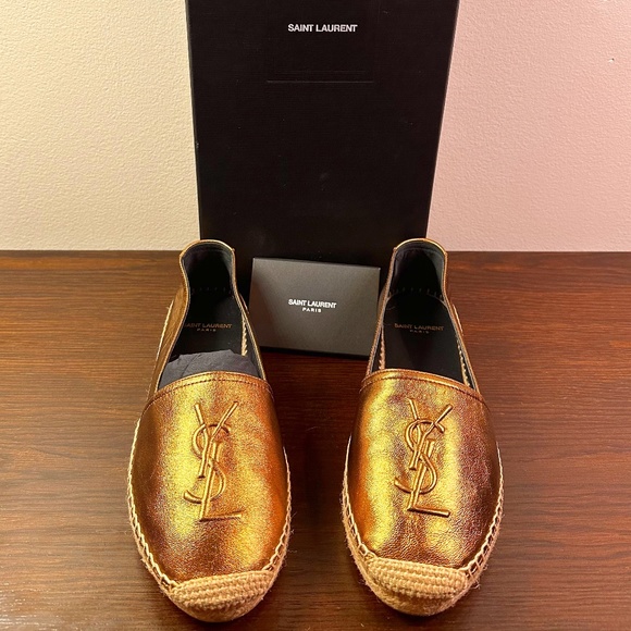 Saint Laurent  Logo Espadrille Flat - Picture 1 of 5